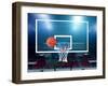 Glass Basketball Board and Hoop with a Missed Shot-ilker canikligil-Framed Photographic Print