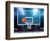 Glass Basketball Board and Hoop with a Missed Shot-ilker canikligil-Framed Photographic Print