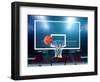 Glass Basketball Board and Hoop with a Missed Shot-ilker canikligil-Framed Photographic Print