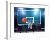 Glass Basketball Board and Hoop with a Missed Shot-ilker canikligil-Framed Photographic Print