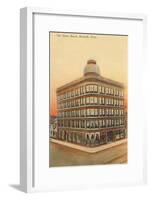 Glass Block Building, Norwalk, Ohio-null-Framed Art Print