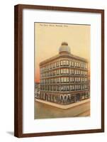 Glass Block Building, Norwalk, Ohio-null-Framed Art Print