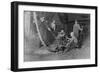 Glass Blower and Mold Boy Photograph - Grafton, WV-Lantern Press-Framed Art Print