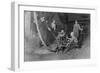 Glass Blower and Mold Boy Photograph - Grafton, WV-Lantern Press-Framed Art Print