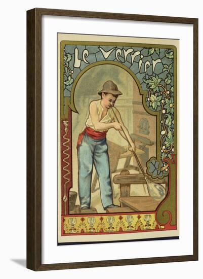 Glass Blower, Collector's Card-null-Framed Giclee Print