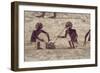 Glass Blowers, Detail from a Tomb Wall Painting, Egyptian, Old - Middle Kingdom (Painted Limestone)-null-Framed Giclee Print