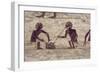 Glass Blowers, Detail from a Tomb Wall Painting, Egyptian, Old - Middle Kingdom (Painted Limestone)-null-Framed Giclee Print