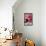 Glass Bottle with Pomegranate Juice and Pomegranates-Jana Ihle-Framed Stretched Canvas displayed on a wall