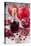 Glass Bottle with Pomegranate Juice and Pomegranates-Jana Ihle-Stretched Canvas