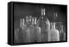 Glass Bottles-Moises Levy-Framed Stretched Canvas