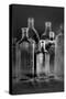 Glass Bottles-Moises Levy-Stretched Canvas