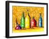 Glass Bottles-Cindy Thornton-Framed Art Print