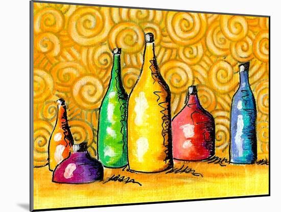 Glass Bottles-Cindy Thornton-Mounted Art Print