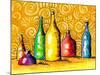 Glass Bottles-Cindy Thornton-Mounted Art Print