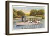 Glass Bottom Boat, Silver Springs, Florida-null-Framed Art Print