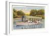 Glass Bottom Boat, Silver Springs, Florida-null-Framed Art Print