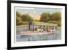 Glass Bottom Boat, Silver Springs, Florida-null-Framed Premium Giclee Print