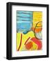 Glass Bowl by the Beach Window-Joan Davis-Framed Giclee Print