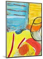 Glass Bowl by the Beach Window-Joan Davis-Mounted Art Print