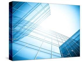 Glass Building Perspective View-Vladitto-Stretched Canvas