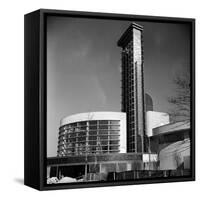 Glass Center Building under Construction on the Grounds of the 1939 New York World's Fair-Alfred Eisenstaedt-Framed Stretched Canvas