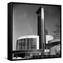 Glass Center Building under Construction on the Grounds of the 1939 New York World's Fair-Alfred Eisenstaedt-Framed Stretched Canvas