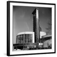 Glass Center Building under Construction on the Grounds of the 1939 New York World's Fair-Alfred Eisenstaedt-Framed Photographic Print