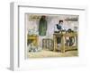 Glass Cutter Decorating Table Ware on a Carborundum Wheel, 1867-null-Framed Giclee Print