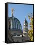 Glass Dome on the Kunstverein Building, Dresden, Germany-Michael DeFreitas-Framed Stretched Canvas