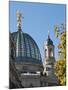 Glass Dome on the Kunstverein Building, Dresden, Germany-Michael DeFreitas-Mounted Photographic Print