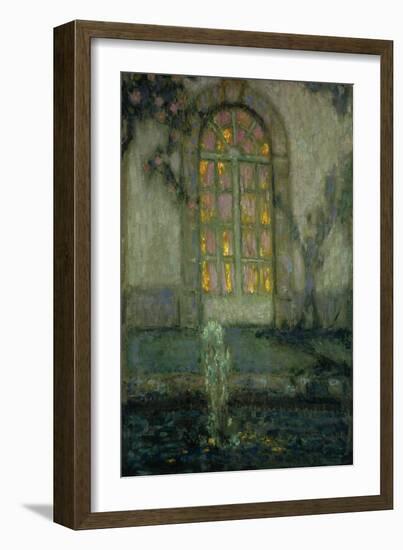 Glass Door onto the Garden-Henri Eugene Augustin Le Sidaner-Framed Giclee Print