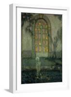 Glass Door onto the Garden-Henri Eugene Augustin Le Sidaner-Framed Giclee Print