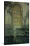 Glass Door onto the Garden-Henri Eugene Augustin Le Sidaner-Stretched Canvas