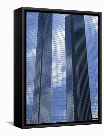 Glass Exterior of a Modern Office Building, La Defense, Paris, France, Europe-Rainford Roy-Framed Stretched Canvas