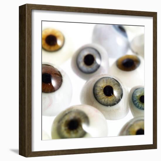 Glass Eyes, circa 1900-Science Source-Framed Photographic Print