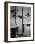 Glass Funnels, Beakers and Retorts Used in Chemical Experiments-null-Framed Photographic Print