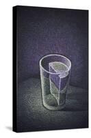 Glass Half Full with Water-null-Stretched Canvas