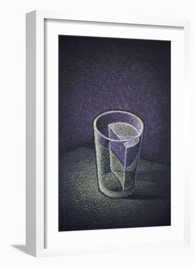 Glass Half Full with Water-null-Framed Giclee Print