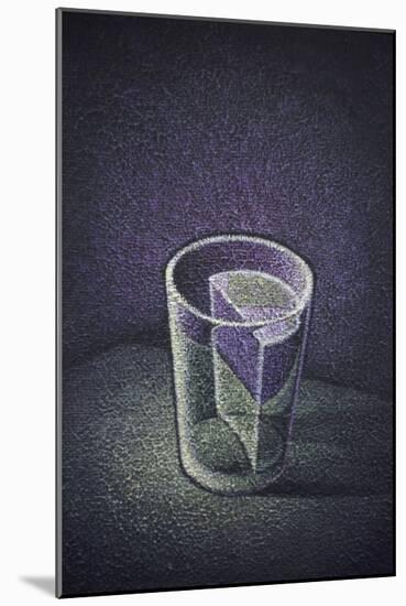 Glass Half Full with Water-null-Mounted Giclee Print
