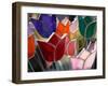 Glass Made Tulip Decoration in Keukenhof Gardens, Amsterdam, Netherlands-Keren Su-Framed Photographic Print