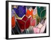 Glass Made Tulip Decoration in Keukenhof Gardens, Amsterdam, Netherlands-Keren Su-Framed Photographic Print
