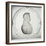 Glass Medallion with Portrait-Donat Nonotte-Framed Giclee Print