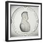 Glass Medallion with Portrait-Donat Nonotte-Framed Giclee Print