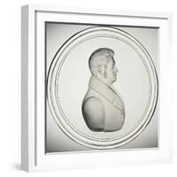 Glass Medallion with Portrait-Donat Nonotte-Framed Giclee Print