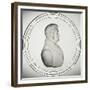 Glass Medallion with Portrait-Donat Nonotte-Framed Giclee Print