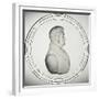 Glass Medallion with Portrait-Donat Nonotte-Framed Giclee Print