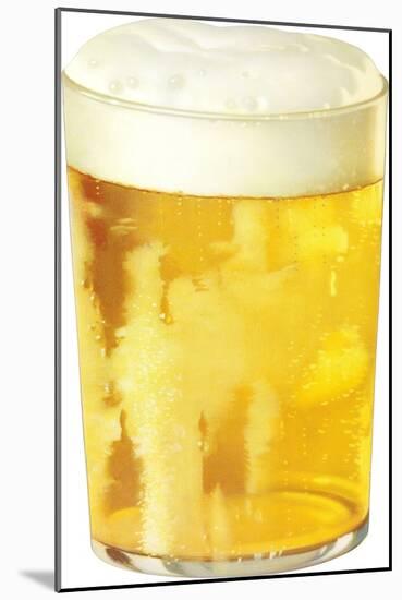 Glass of Beer-null-Mounted Art Print