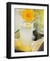 Glass of Lemonade with Flower, Lemons on Tray-Foodcollection-Framed Photographic Print