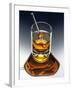 Glass of Liquor with Glass Stick-ATU Studios-Framed Photographic Print