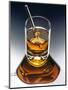 Glass of Liquor with Glass Stick-ATU Studios-Mounted Photographic Print